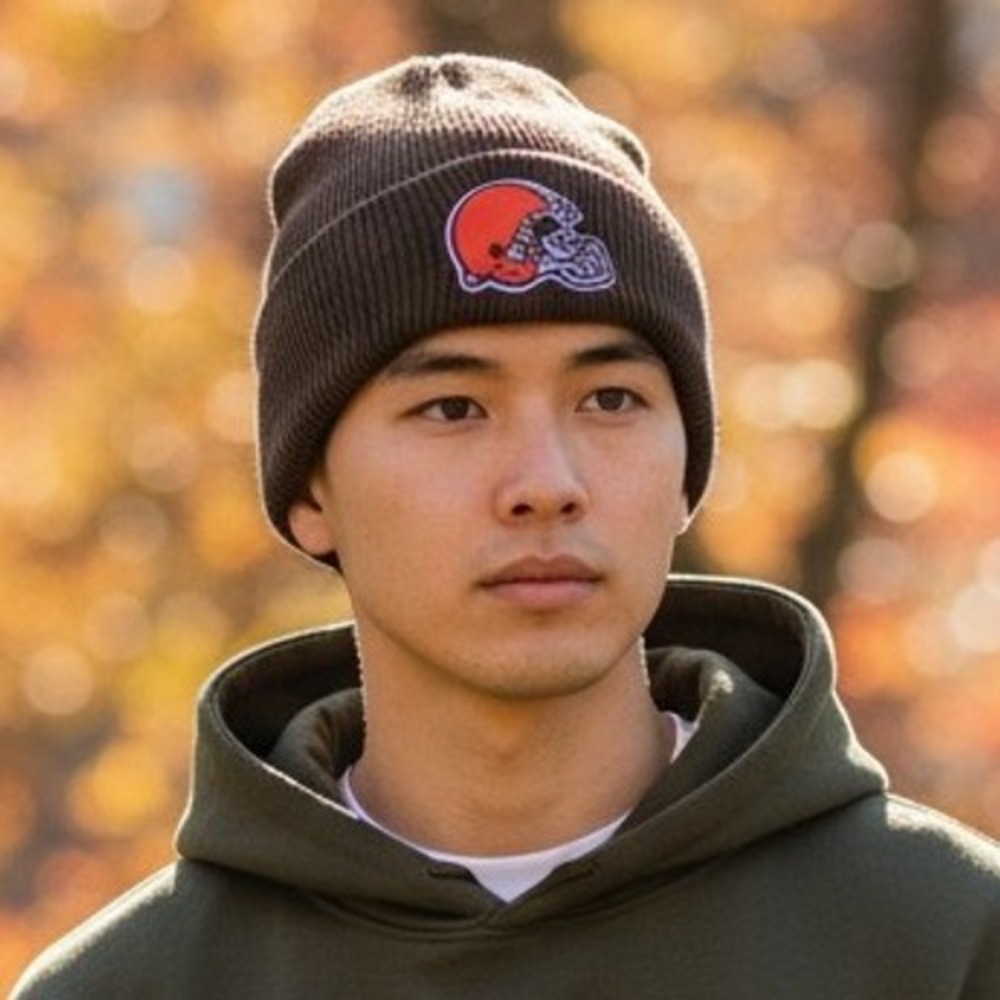 '47 Cleveland Browns NFL Beanie Mens OSFM Brown NEW Haymaker Knit Cuffed Hat